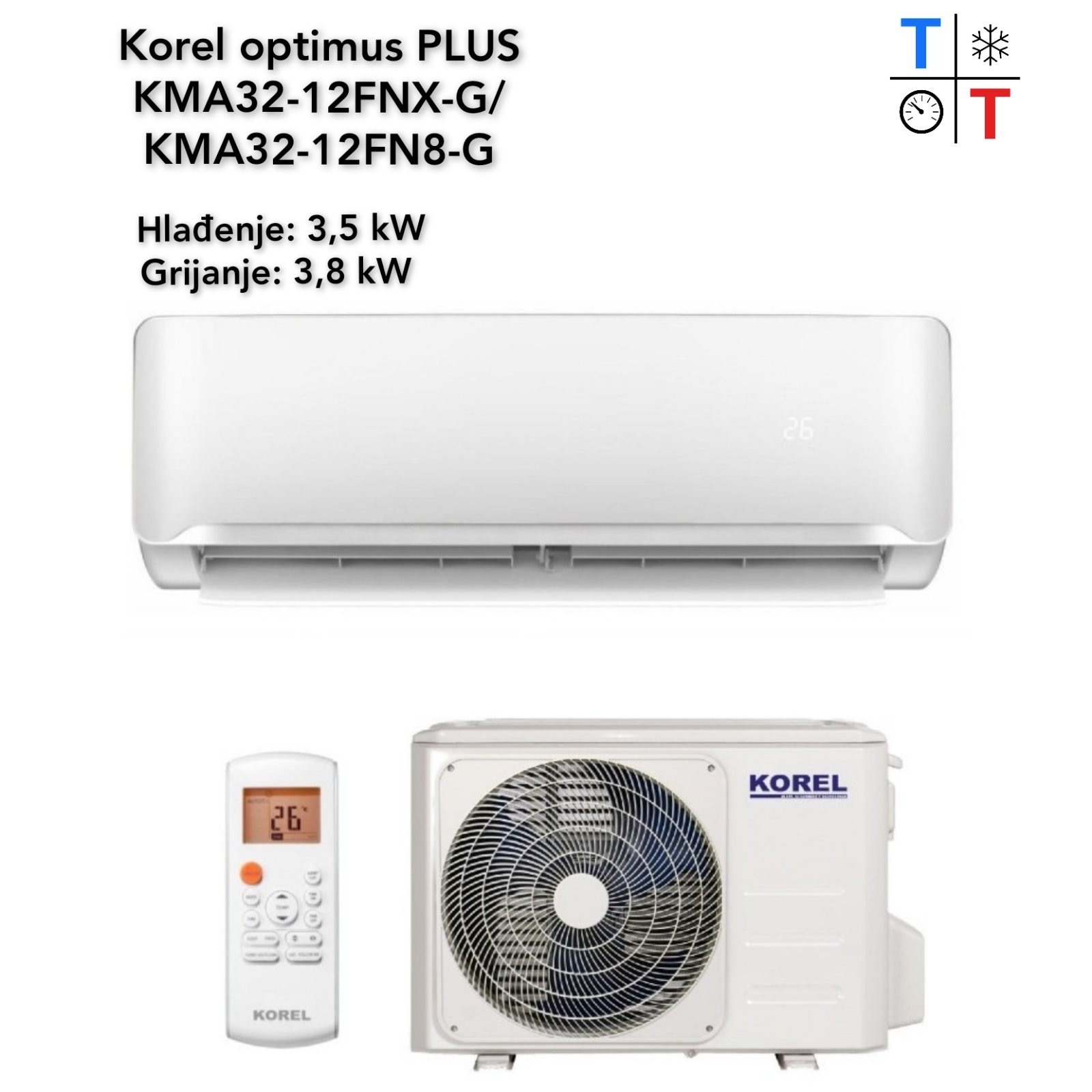 Korel Optimus Plus KMA32-12FNX-G/KMA32-12FN8-G